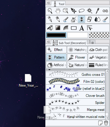 Drag the file over